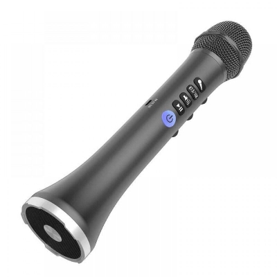Picture of Wireless Bluetooth Karaoke Microphone L-698: Sing Along Anywhere with Built-In Speaker & FM Radio - Unleash Your Inner Performer (Black)