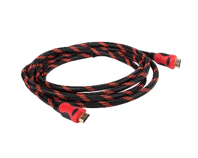 Picture of HDMI Cable 1.5M High Speed HDMI Cable Red Black Braided Cord RD05 COD (Black)