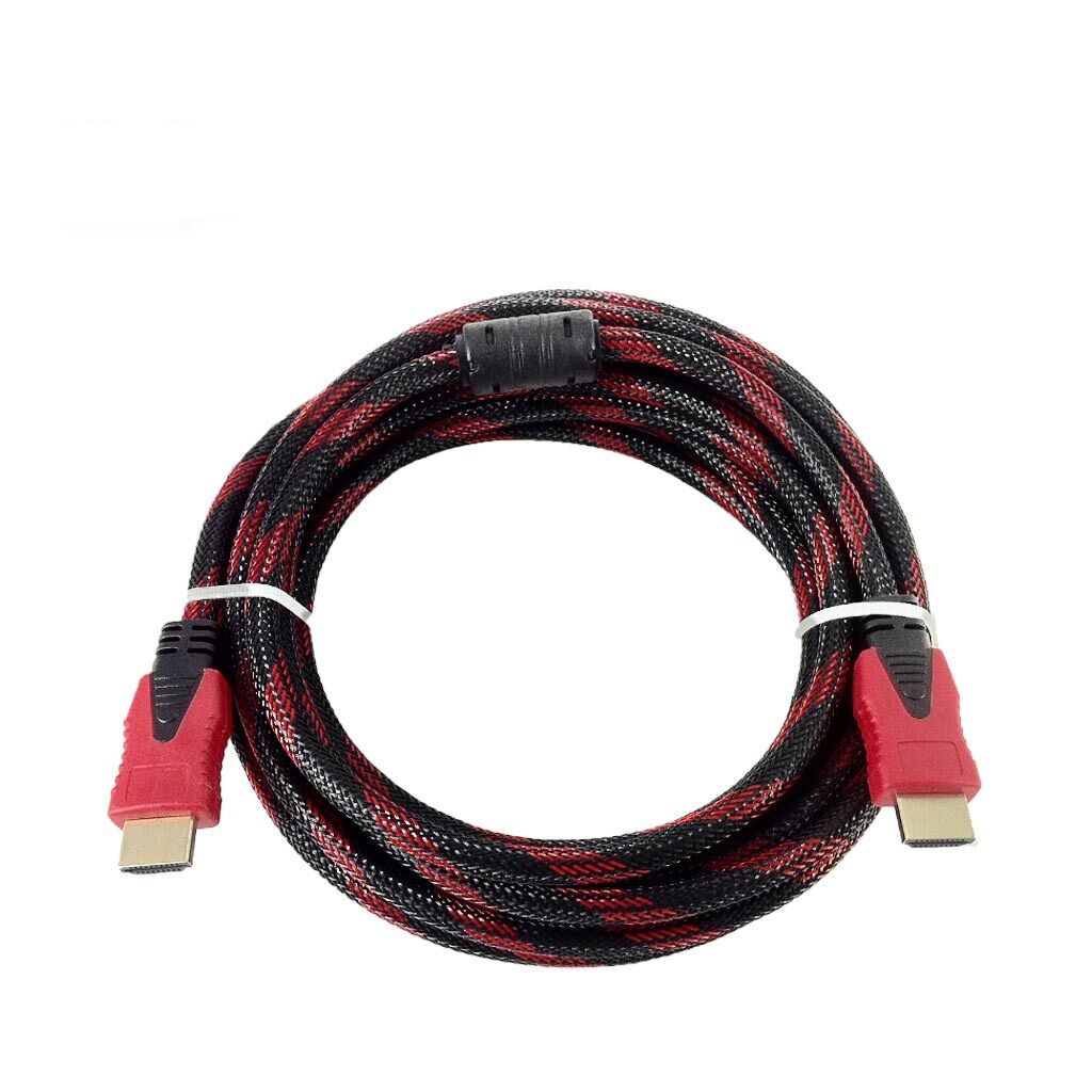 Picture of HDMI Cable 1.5M High Speed HDMI Cable Red Black Braided Cord RD05 COD (Black)