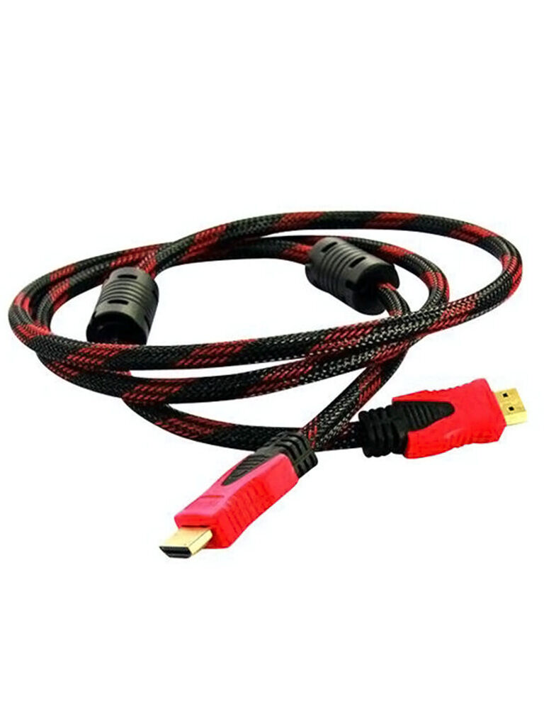 Picture of HDMI Cable 1.5M High Speed HDMI Cable Red Black Braided Cord RD05 COD (Black)