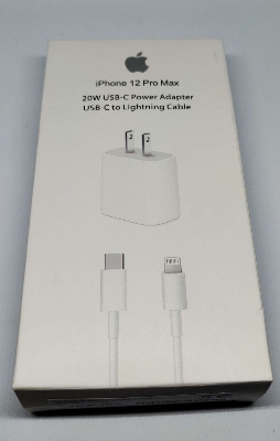 Picture of 20W Fast USB charger adapter with cable for IPhn 13/12/11/X/8/ipd (White)
