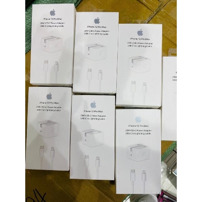 Picture of i-phone 12 Max 20W USB-C Power Adapter USB -C to Lightning Cable (White)