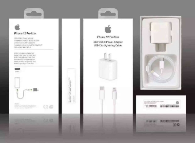Picture of 20w usb-c power adapter charger 1M type-c charging cable for iPhne 12 Pro max (White)