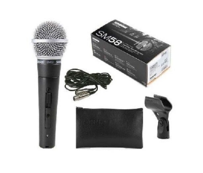 Picture of Shure SM-58 Dynamic Microphone Vocal Wired Microphone (Black)