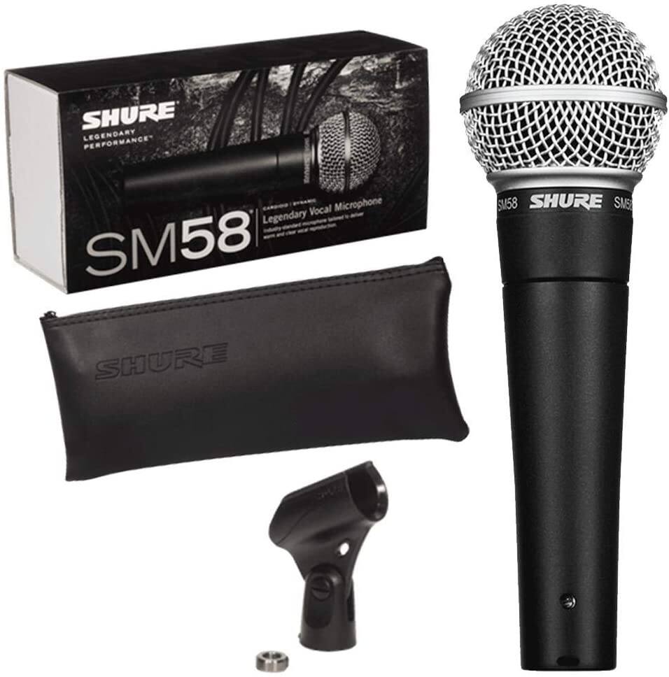 Picture of Shure SM-58 Dynamic Microphone Vocal Wired Microphone (Black)