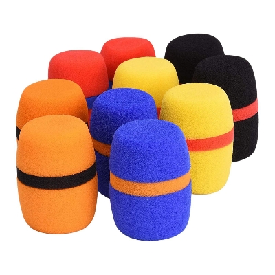 Picture of Microphone Foam Cover Replacement Multicolor 1 pcs (Orange)