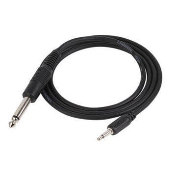 Picture of Guitar Cable 5 Feet 3.5Mm To 6.5Mm Male To Male Audio Cable Pure Copper Audio Adapter Extension Cable For Computer Amplifier Mixer - 1.5M - Black - Guitar Strings (Black)