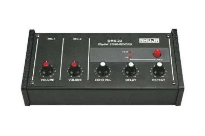 Picture of Ahuja DMX-22 Mixer AC 220 & DC 12V 2 Channel Mixer Preamplifier for Echo, Reverb, Chorus, Effects (Black)