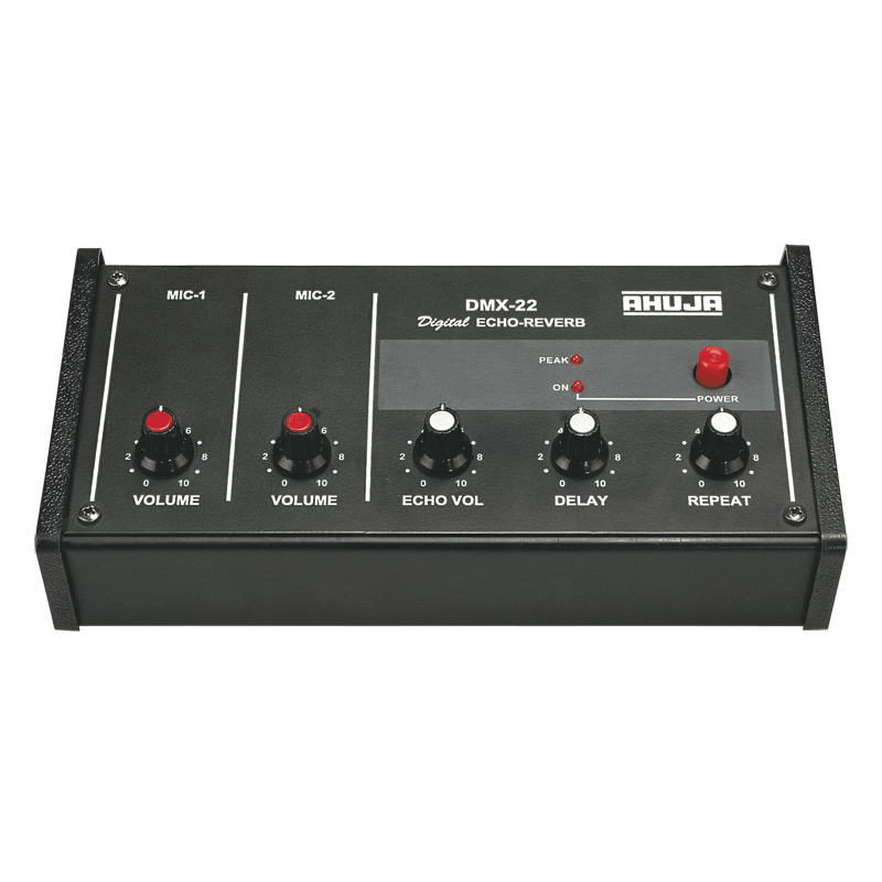 Picture of Ahuja DMX-22 Mixer AC 220 & DC 12V 2 Channel Mixer Preamplifier for Echo, Reverb, Chorus, Effects (Black)