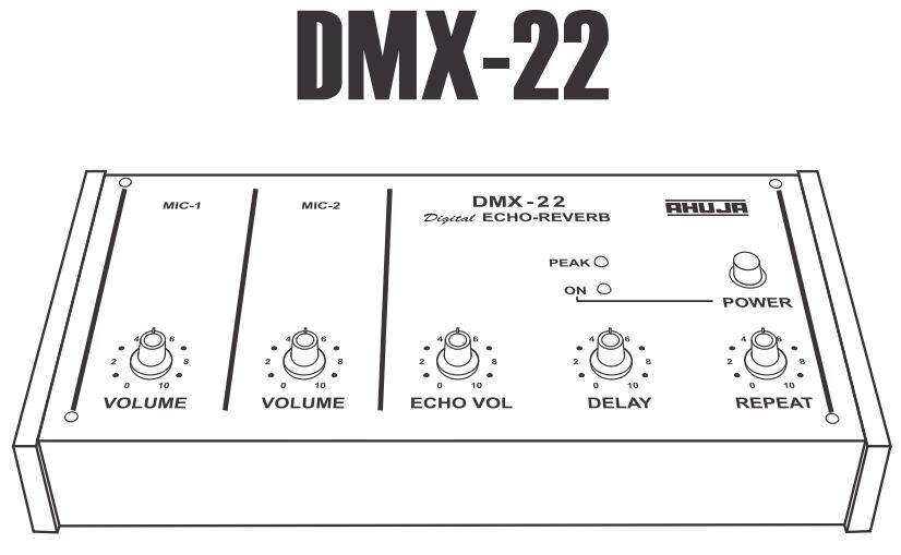Picture of Ahuja DMX-22 Mixer AC 220 & DC 12V 2 Channel Mixer Preamplifier for Echo, Reverb, Chorus, Effects (Black)