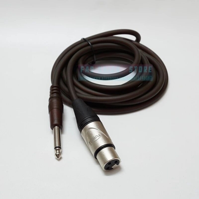 Picture of 1/4 Inch TS Male to XLR Female Cable Unbalanced 6.35mm Mono to XLR Mic Cable 4N OFC Conductor Dual Shielding Noise Free Cable 1.5M (Black)