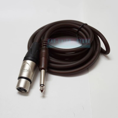 Picture of 1/4 Inch TS Male to XLR Female Cable Unbalanced 6.35mm Mono to XLR Mic Cable 4N OFC Conductor Dual Shielding Noise Free Cable 1.5M (Black)
