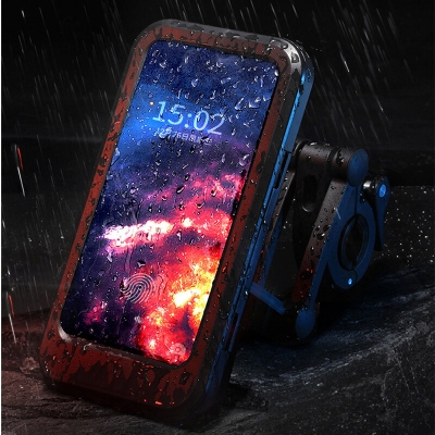 Picture of Waterproof 360° Rotation Motorcycle Bicycle Handlebar Mount Phone Bracket Holder Universal (Black)
