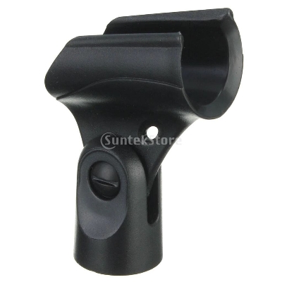 Picture of Flexible Mic Clip Microphone Stand Plastic Clamp Clip Holder Mount Mic Parts For Any Dynamic, Some Condenser (Black)
