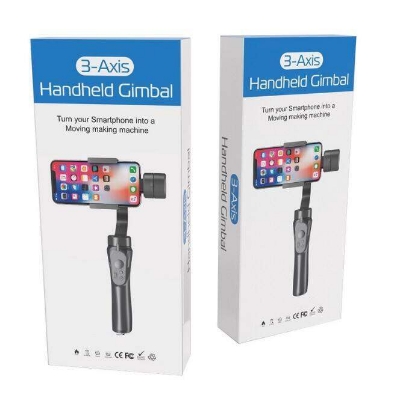 Picture of S5B 3 Axis Gimbal Handheld Stabilizer Cellphone Action Camera Holder Anti Shake Video Record Smartphone Gimbal for Phone (Black)