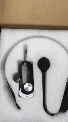 Picture of BOSCH BS-9 BLUETOOTH WIRELESS HEADSET MICROPHONE MOBILE SUPPORTED WITH CONVERTER FOR SPEAKER AMPLIFIER BLACK (Black)