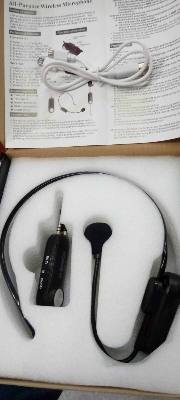 Picture of BOSCH BS-9 BLUETOOTH WIRELESS HEADSET MICROPHONE MOBILE SUPPORTED WITH CONVERTER FOR SPEAKER AMPLIFIER BLACK (Black)