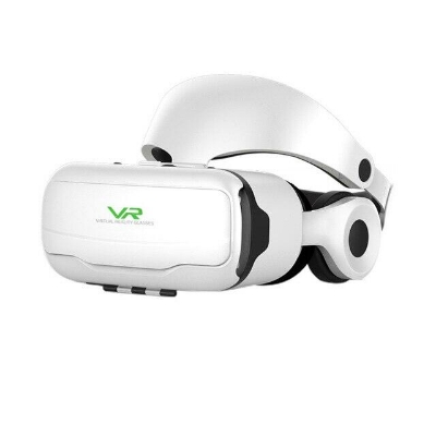 Picture of Shinecon SC-G02EF Vr glasses mobile phone 3D high definition blue lens virtual reality mirror Virtual Reality Headset  3D Virtual Reality Movies Glasses Compatible for 4.7''-6'' Cell Phone (White)