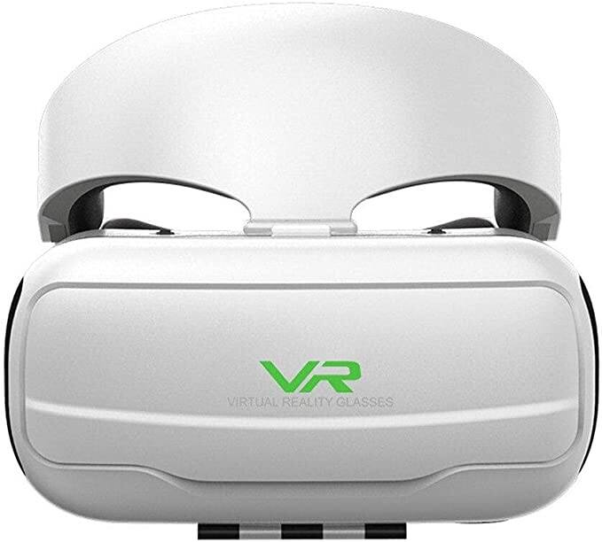 Picture of Shinecon SC-G02EF Vr glasses mobile phone 3D high definition blue lens virtual reality mirror Virtual Reality Headset  3D Virtual Reality Movies Glasses Compatible for 4.7''-6'' Cell Phone (White)