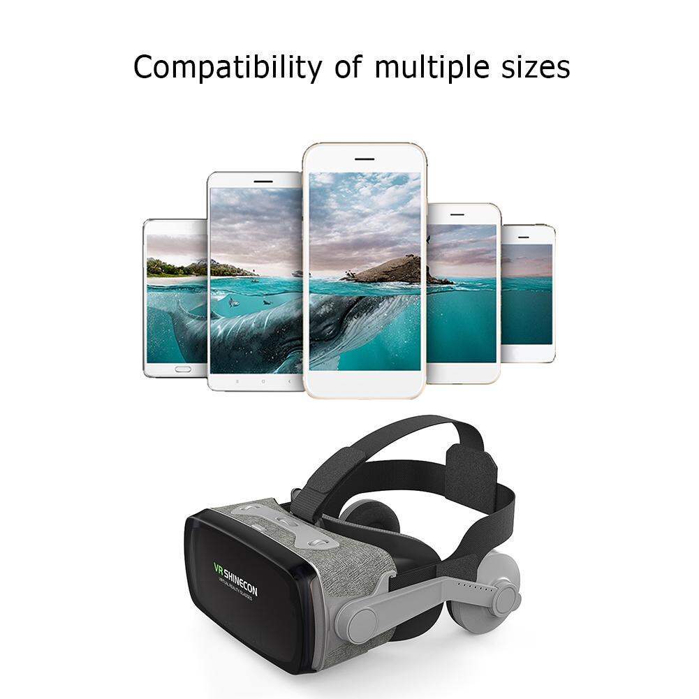 Picture of SHINECON SC-G07E VR Virtual Reality Glasses 3D Helmet Goggles Cardboard (Black)