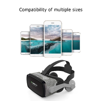 Picture of SHINECON SC-G07E VR Virtual Reality Glasses 3D Helmet Goggles Cardboard (Black)