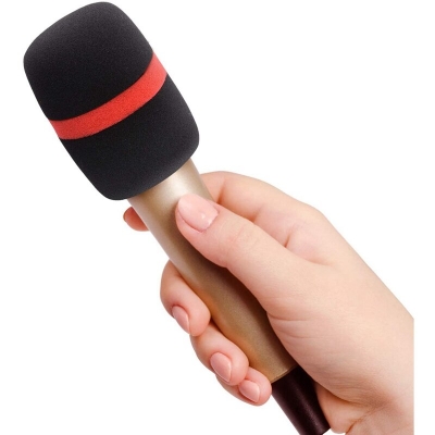 Picture of Foam Windscreen For Microphones Foam Cover Black (Black)