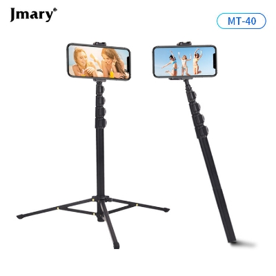 Picture of Jmary MT-40 2in1 Monopod Selfie Stick Tripod Multifunctional uses mobile, Camera, Ring light, Action Cam, Projector, Digital Camera Etc (Multicolor)