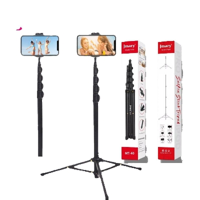 Picture of Jmary MT-40 2in1 Monopod Selfie Stick Tripod Multifunctional uses mobile, Camera, Ring light, Action Cam, Projector, Digital Camera Etc (Multicolor)