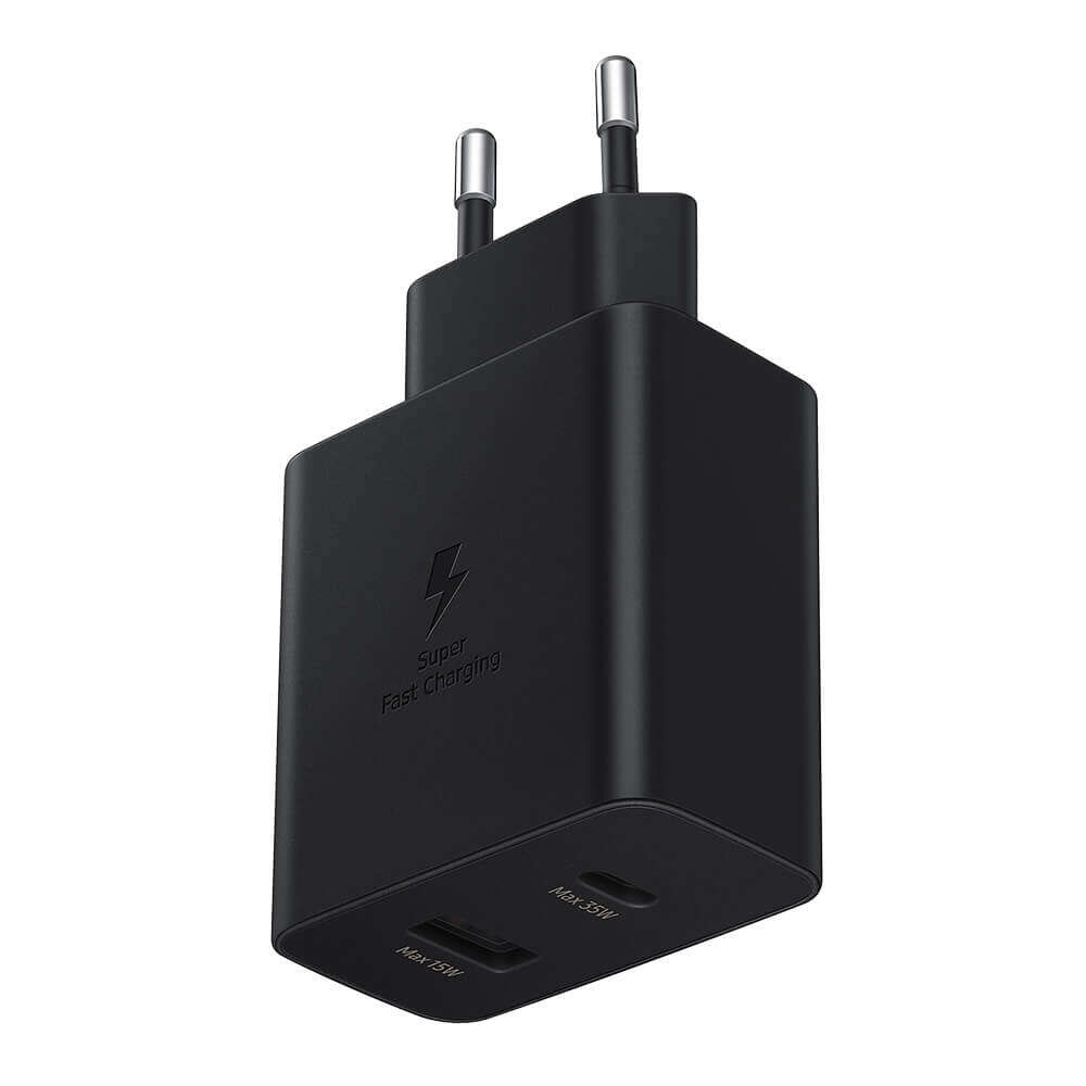 Picture of Samsung 35W PD Power Adapter Dual (USB-C-35W, USB-A-15W) (No Cable) (Multicolor,SAMSUNG)