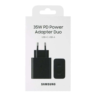Picture of Samsung 35W PD Power Adapter Dual (USB-C-35W, USB-A-15W) (No Cable) (Multicolor,SAMSUNG)