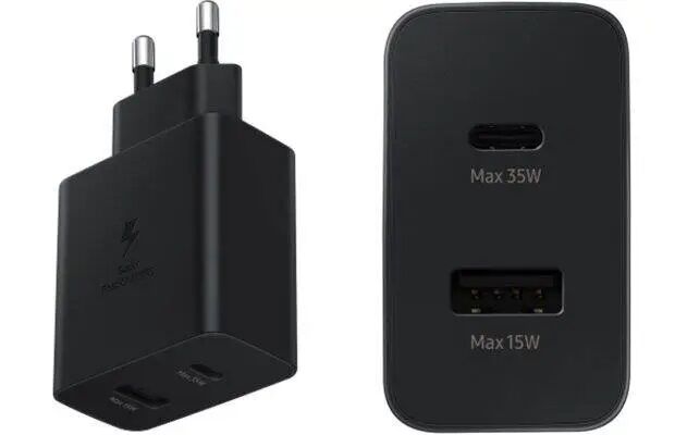 Picture of Samsung 35W PD Power Adapter Dual (USB-C-35W, USB-A-15W) (No Cable) (Multicolor,SAMSUNG)