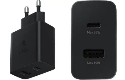 Picture of Samsung 35W PD Power Adapter Dual (USB-C-35W, USB-A-15W) (No Cable) (Multicolor,SAMSUNG)
