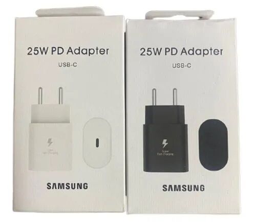 Picture of Samsung 25W PD fast Charger Adapter with Type-C to Type-C Cable(3A) 1M - Black (Black,SAMSUNG)