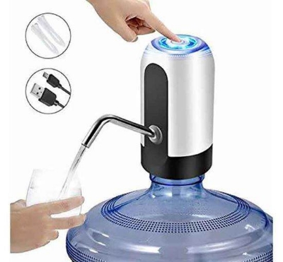 Picture of Water Bottle Pump USB Charging Automatic Drinking Water Pump Portable Electric Water Dispenser (White)