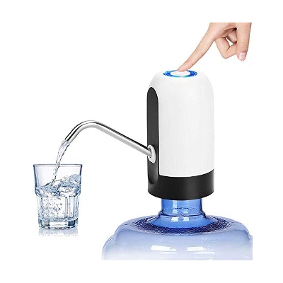 Picture of Water Bottle Pump USB Charging Automatic Drinking Water Pump Portable Electric Water Dispenser (White)