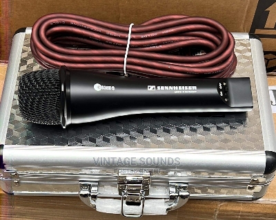 Picture of Sennheiser E 838ii-S High-Quality Handheld Dynamic Microphone with Leather Grip for Live Sound & Stage Equipment (Black)