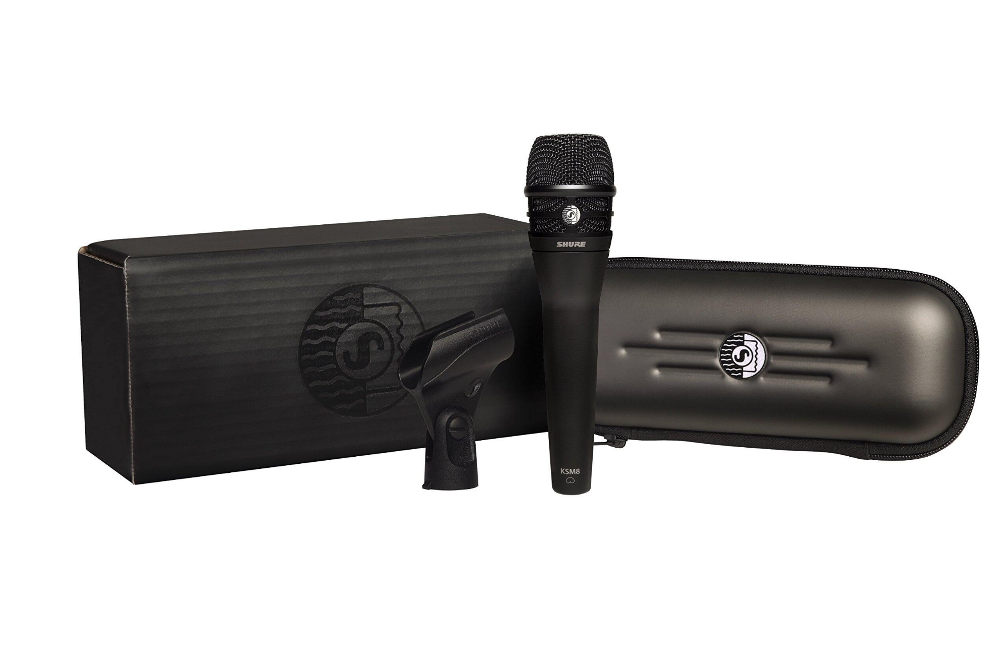 Picture of Shure KSM8 dynamic Cardioid Vocal Microphone (Black) (Black)
