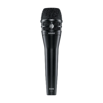 Picture of Shure KSM8 dynamic Cardioid Vocal Microphone (Black) (Black)