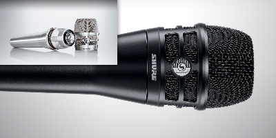 Picture of Shure KSM8 dynamic Cardioid Vocal Microphone (Black) (Black)