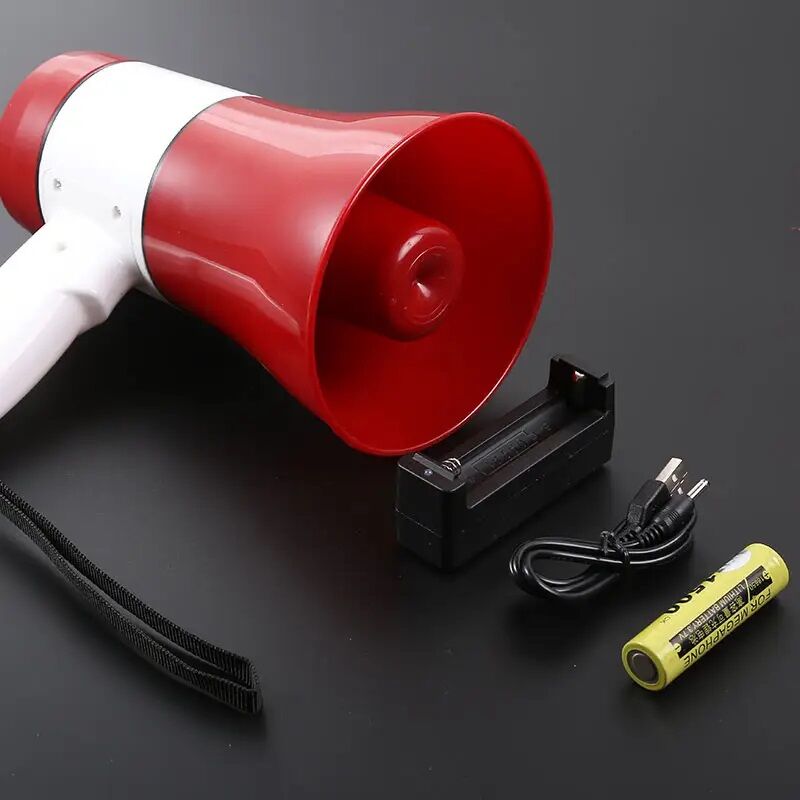 Picture of Hand Mike Handheld Lithium 619U Megaphone with USB, TF, Record, Siren (Multicolor)