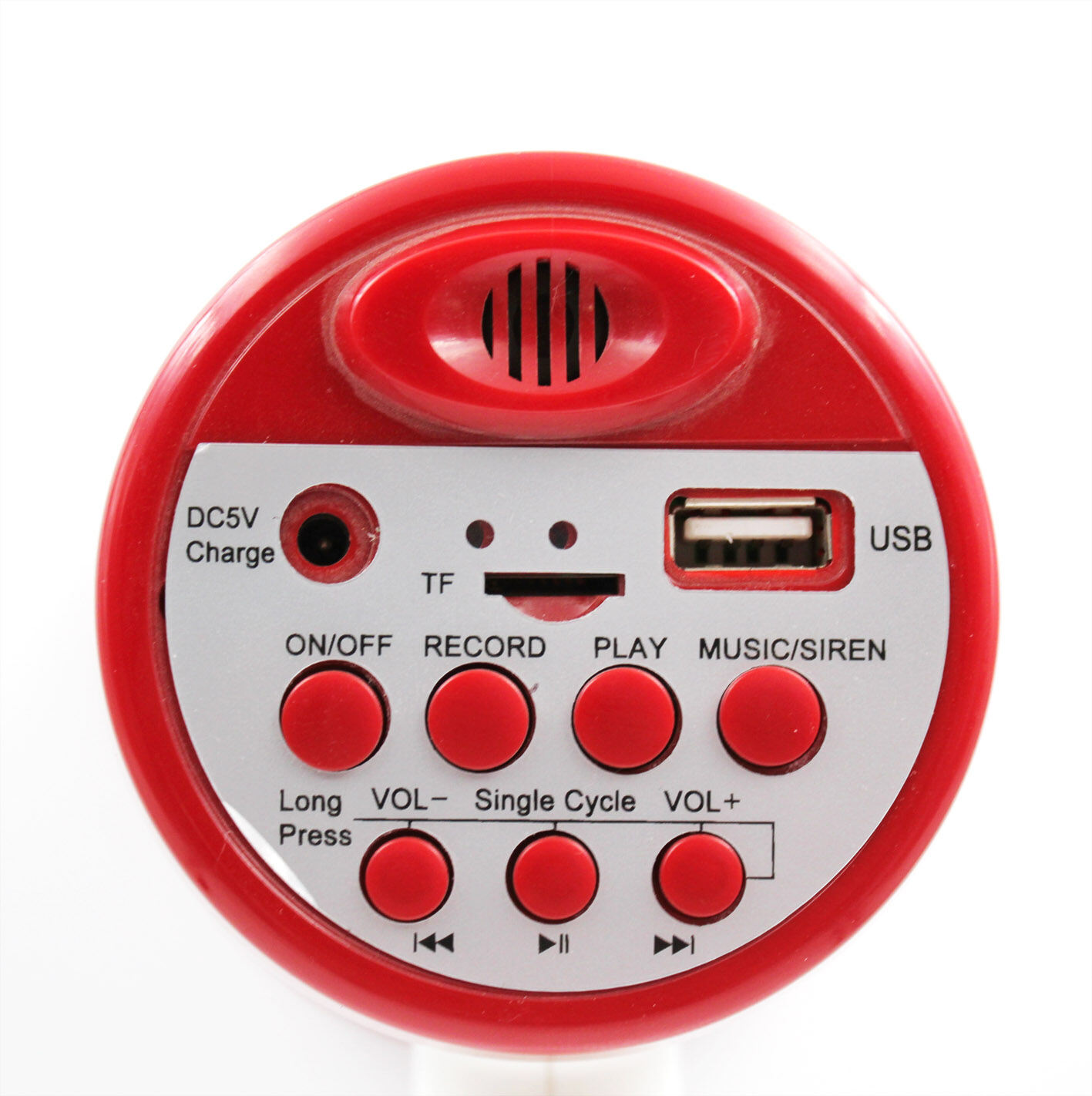 Picture of Hand Mike Handheld Lithium 619U Megaphone with USB, TF, Record, Siren (Multicolor)