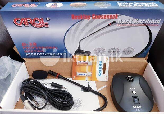 Picture of Carol Gooseneck Microphone D-28/26 Professional Meeting microphone unit (Black)