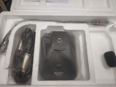 Picture of Sony professional Sound System Desktop Back Electret Condenser Microphone ECM 728 (Parliament Microphone) (Black)