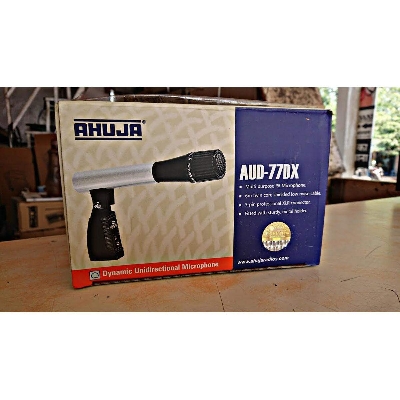 Picture of AHUJA AUD 77DX WIRED MICROPHONE METAL HOLDER WITH 3-PIN PROFESSIONAL XLR CABLE & 6 MITRS CABLE (Black)