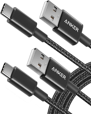 Picture of Anker 322 USB A to USB C Cable Fast Charge Data Transfer Braid for Huawei Xiaomi Samsung Oneplus Vivo OPPO Realme USB-C Phones, Tablets (Multicolor)