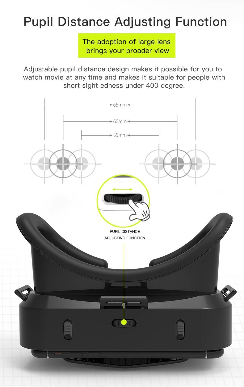 Picture of VR Shinecon G10 Standard Edition Gaming Glasses Virtual Reality VR Glasses for 4.7-6.53 inch mobile phones (Multicolor)