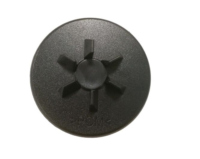 Picture of Blender Plastic Pulley 5.5cm 6-leg small with Screw Hole- Black (Black)