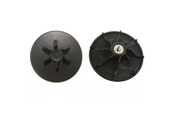 Picture of Blender Plastic Pulley 5.5cm 6-leg small with Screw Hole- Black (Black)