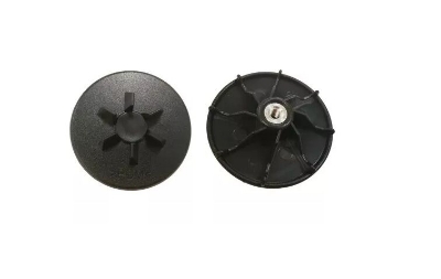 Picture of Blender Plastic Pulley 5.5cm 6-leg small with Screw Hole- Black (Black)