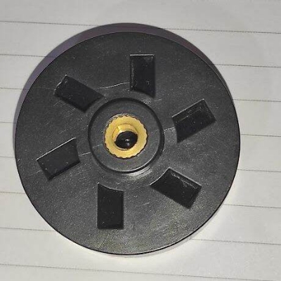 Picture of Plastic Mixer Grinder Motor Coupler 4cm with Screw Black- 1 pcs (Black)